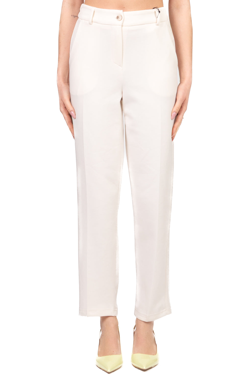 Tensione In - Pantalone sigaretta punto milano Art. 26P4005