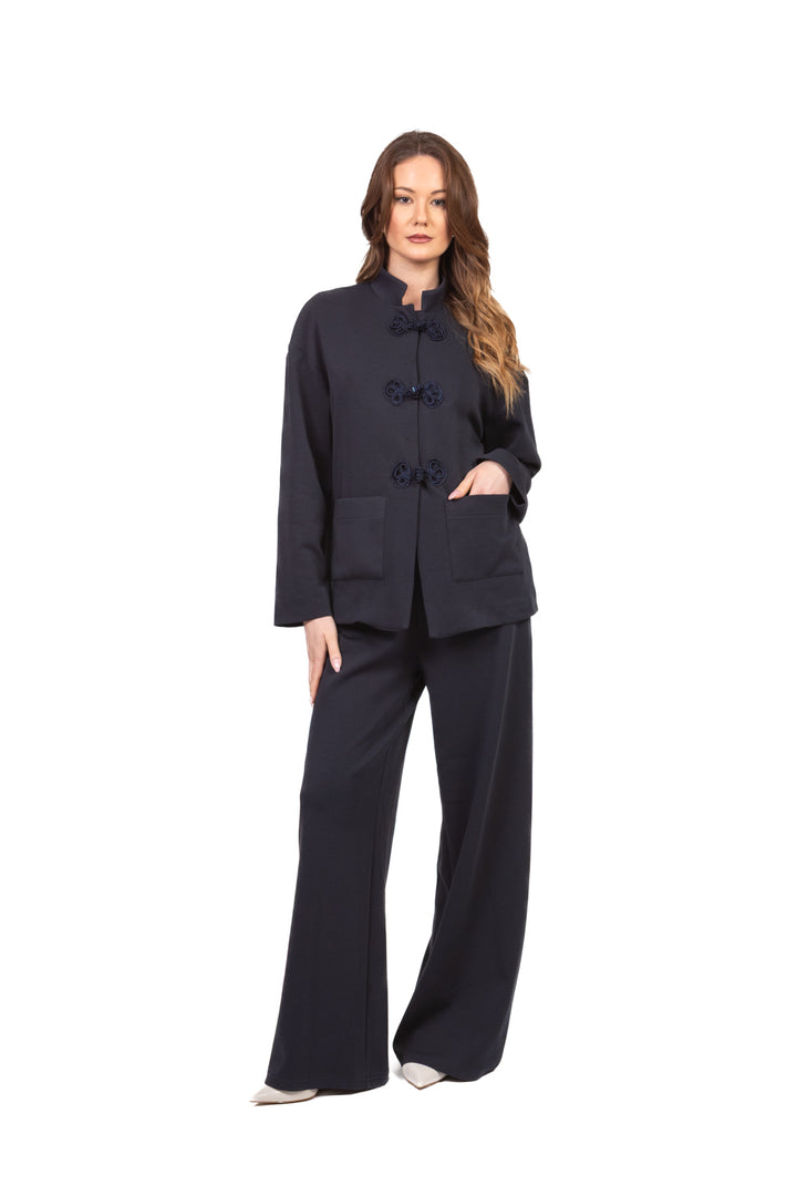 Tensione in - Pantalone palazzo con elastico Art. 26P4040
