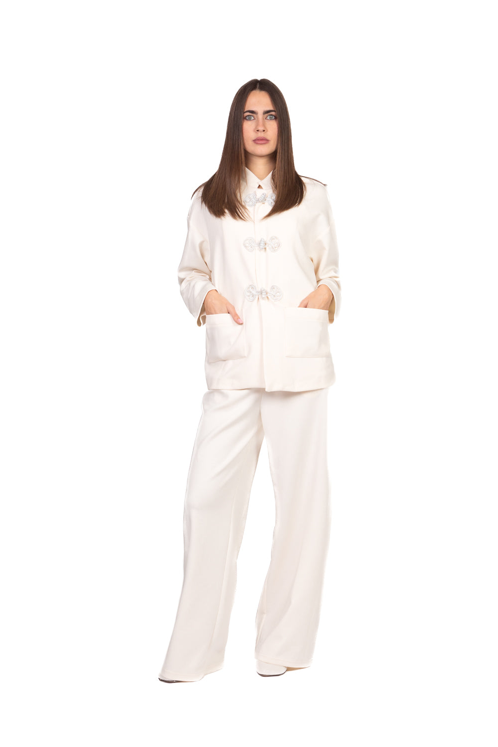 Tensione in - Pantalone palazzo con elastico Art. 26P4040