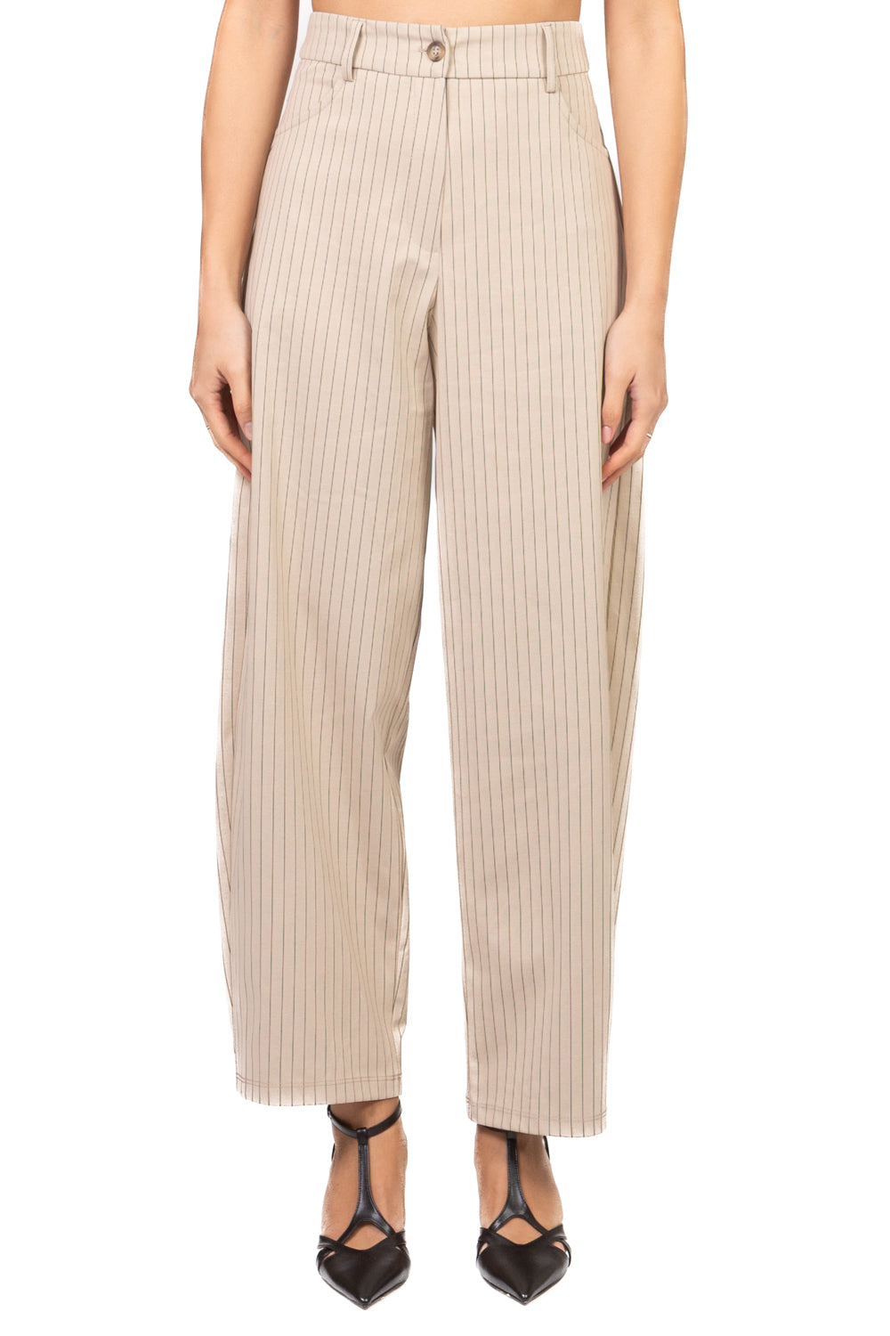 Tensione in - Pantalone gessato balloon Art. 26P4073