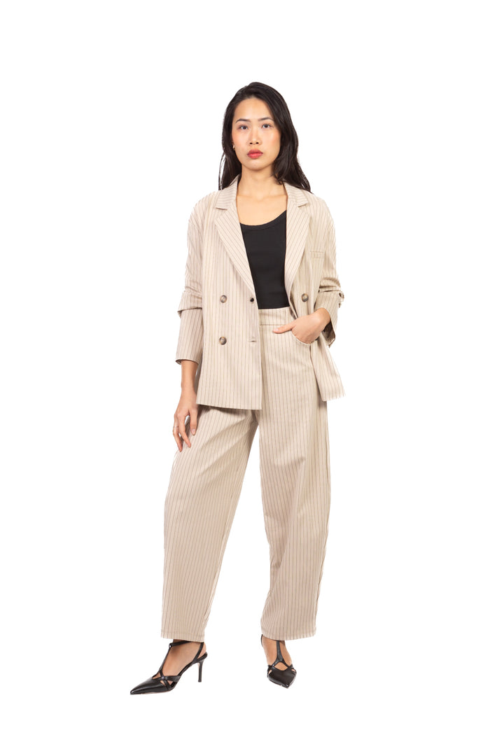 Tensione in - Pantalone gessato balloon Art. 26P4073