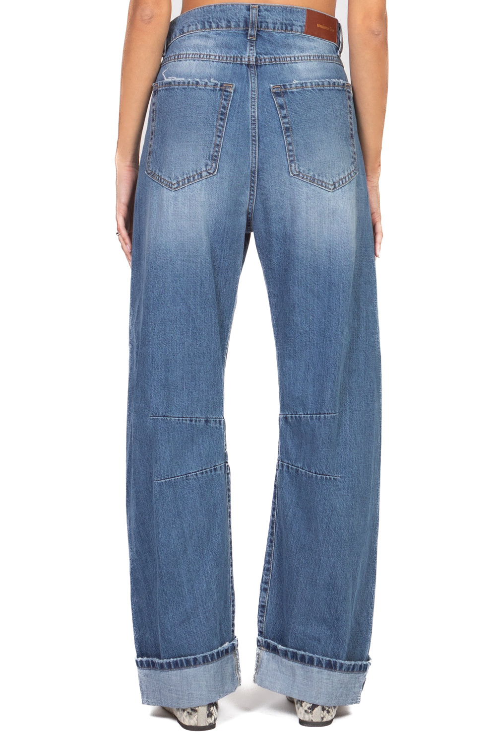 Tensione in - Jeans barrel con risvolto Art. VIKA-SNT