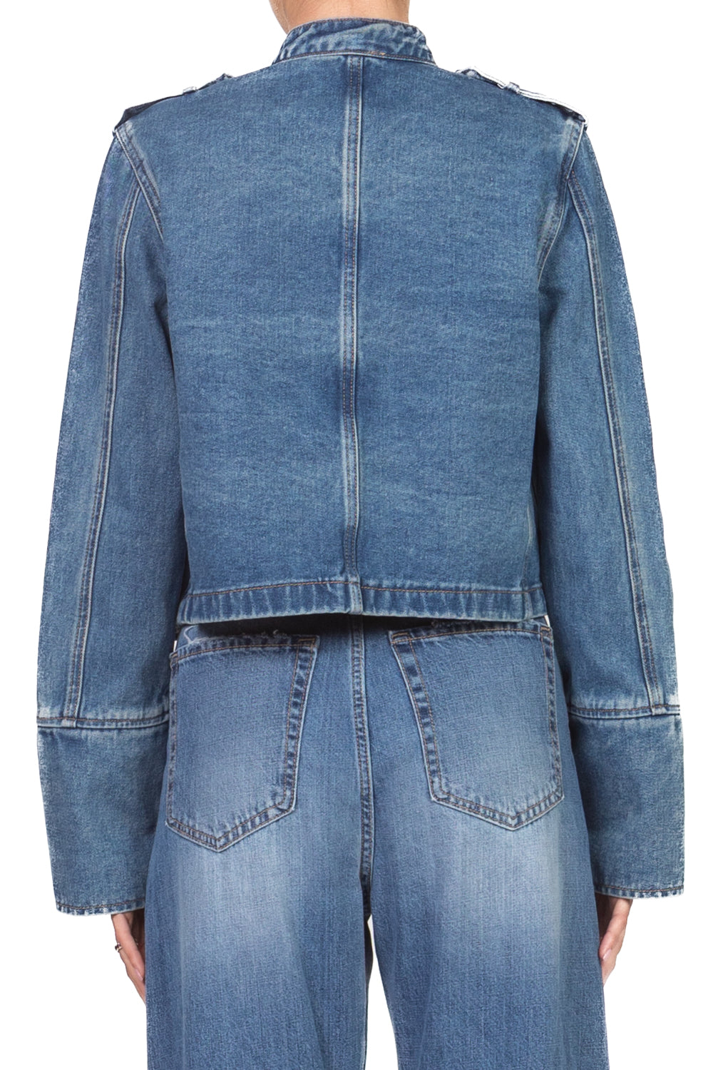 Tensione in - Giacca napoleone in denim Art. 38345