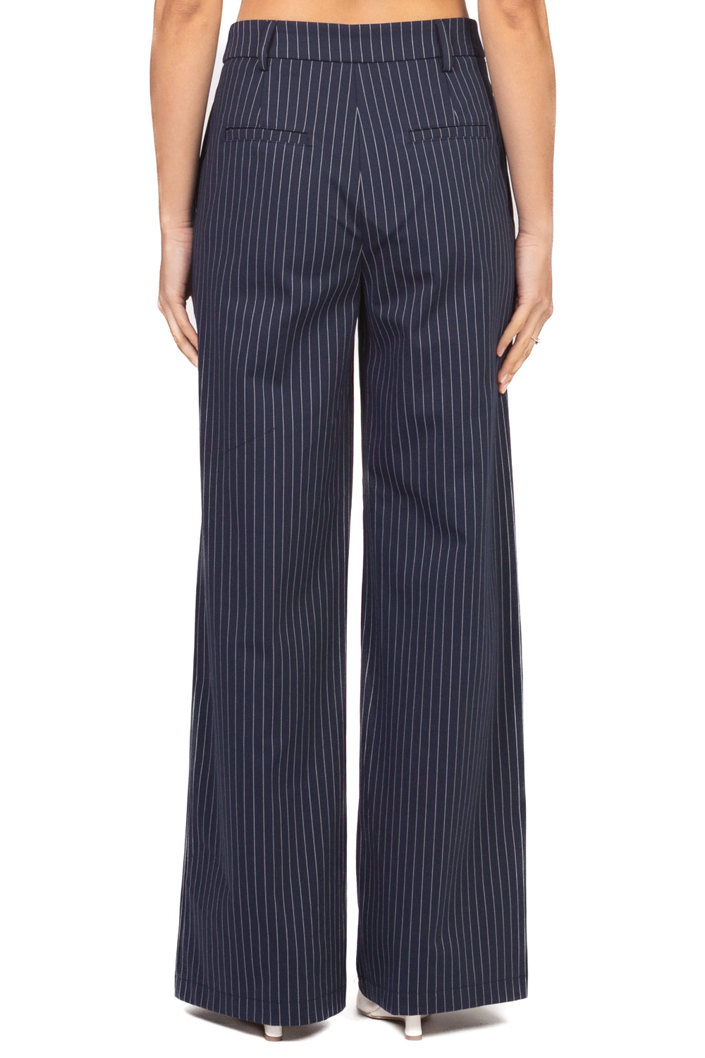 Tensione in - Pantalone palazzo gessato Art. 26P4075