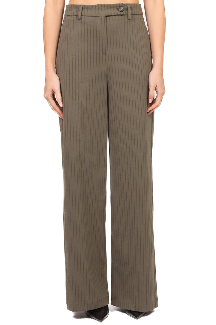 Tensione in - Pantalone palazzo gessato Art. 26P4075