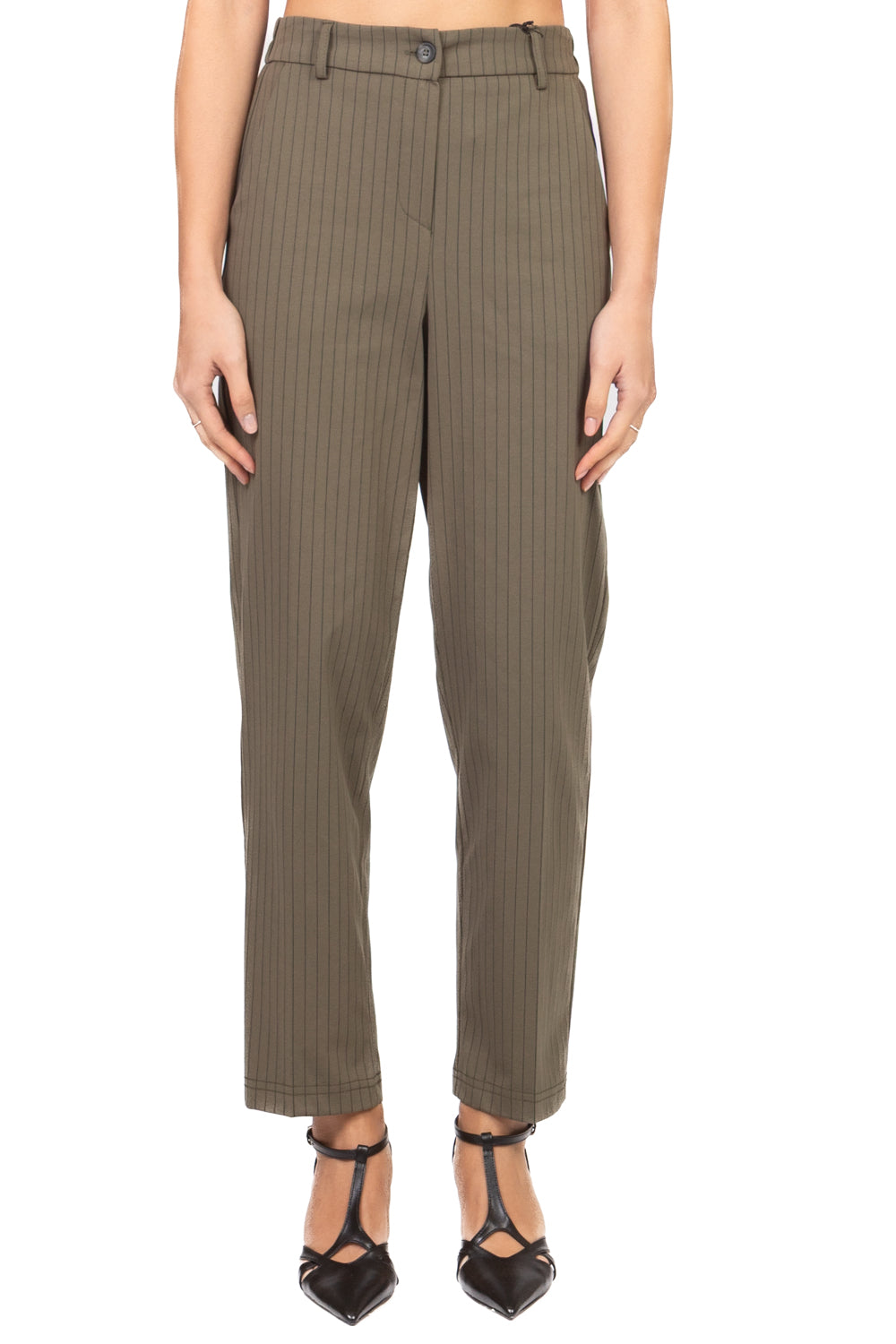 Tensione in - Pantalone sigaretta gessato Art. 26P4074