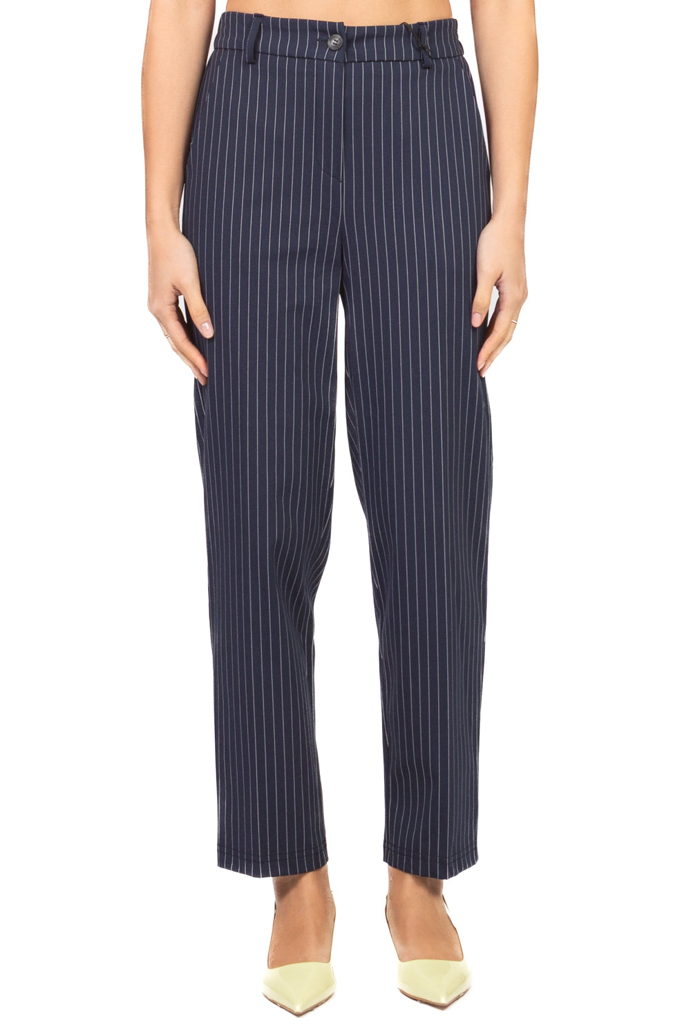 Tensione in - Pantalone sigaretta gessato Art. 26P4074