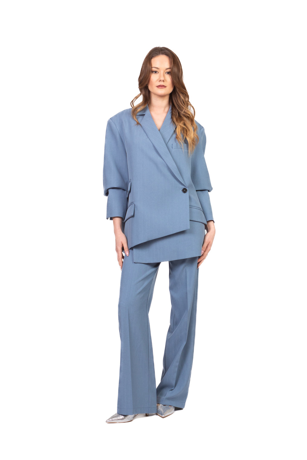 Vicolo - Pantalone palazzo gessato Art. TAB0772