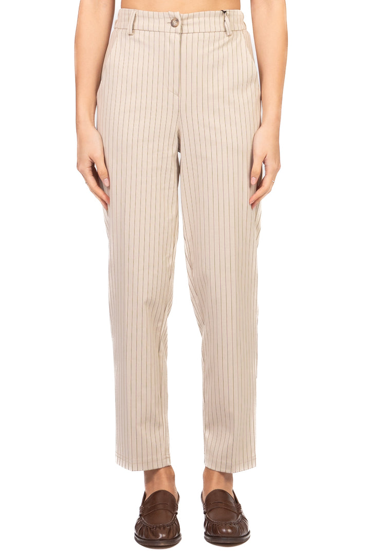 Tensione in - Pantalone sigaretta gessato Art. 26P4074