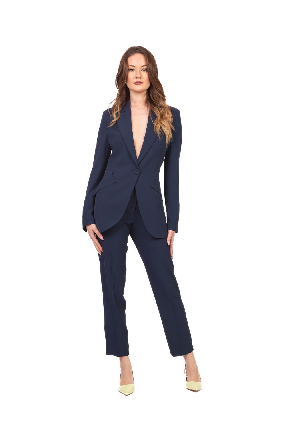 Dixie - Completo in crepe giacca e pantalone sigaretta Art. N056A004A