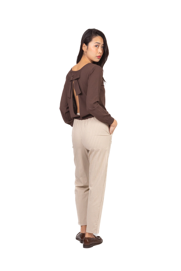 Tensione in - Pantalone sigaretta gessato Art. 26P4074