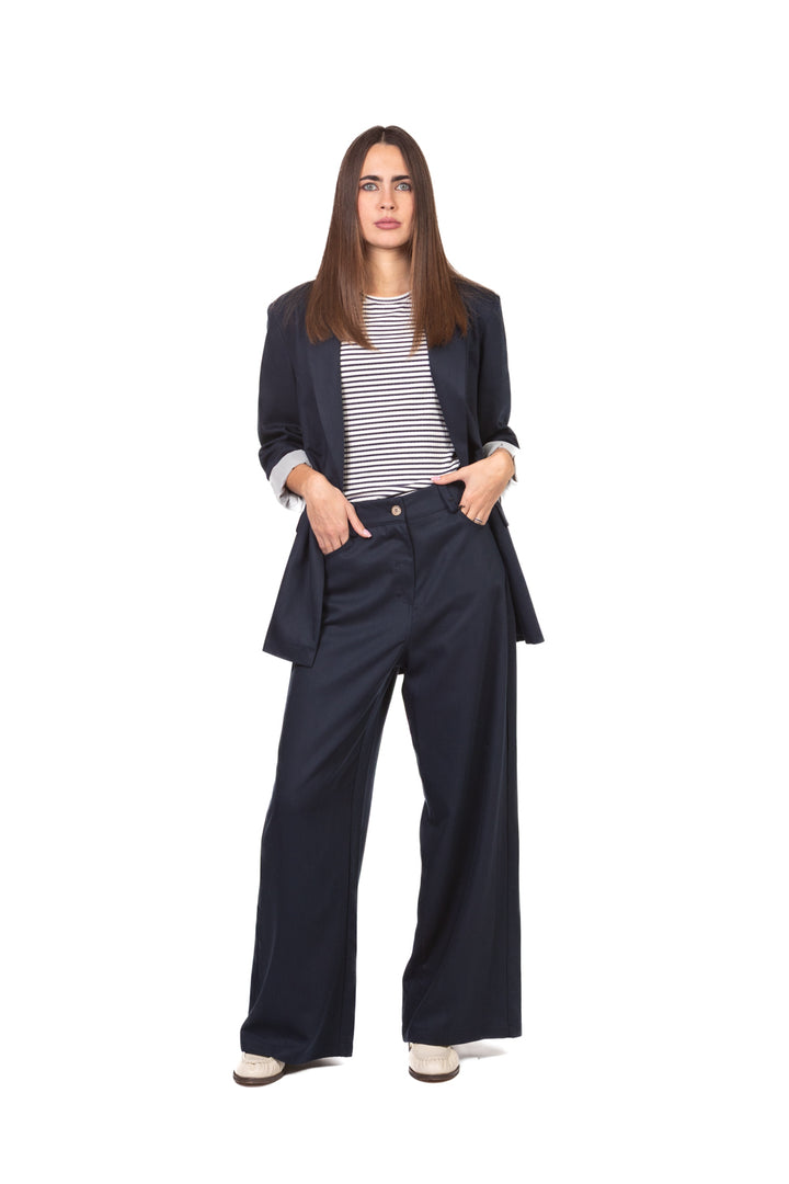 Tensione in - Pantalone palazzo con tasconi Art. 1201PE26