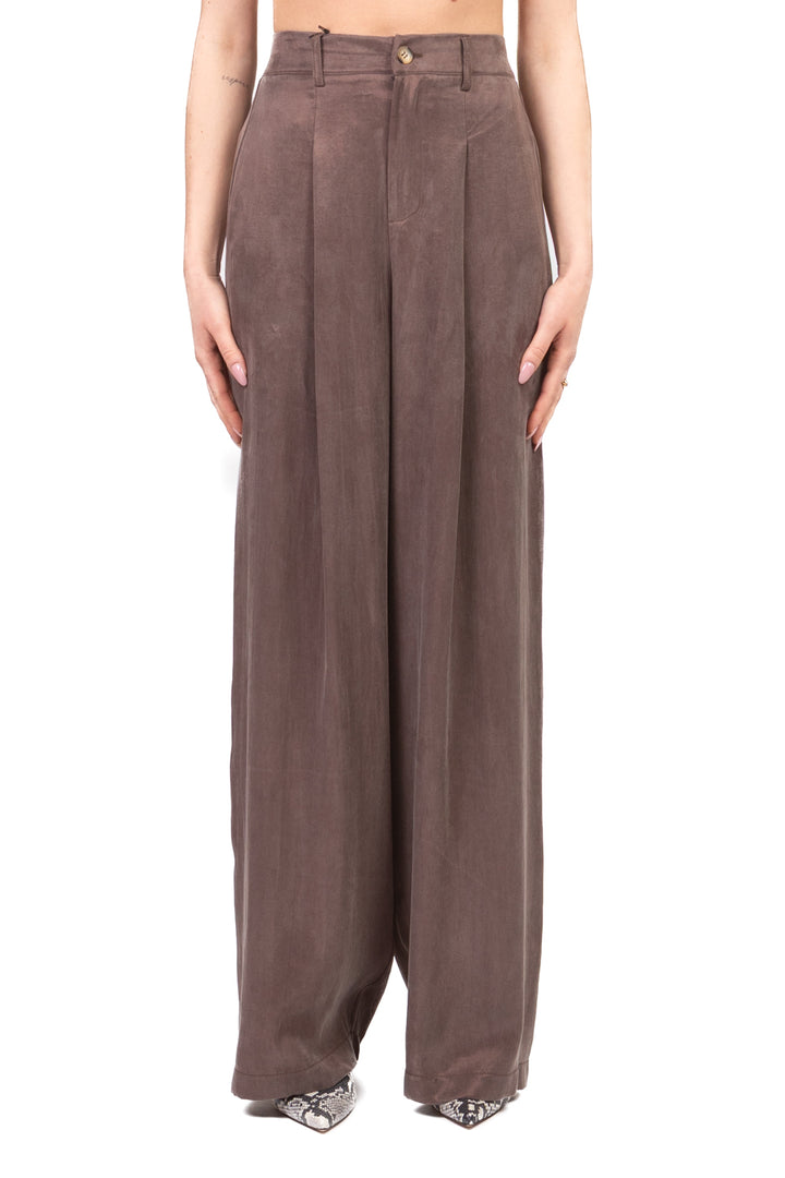 Tensione in - Pantalone palazzo seta lavata Art. PE26-4212