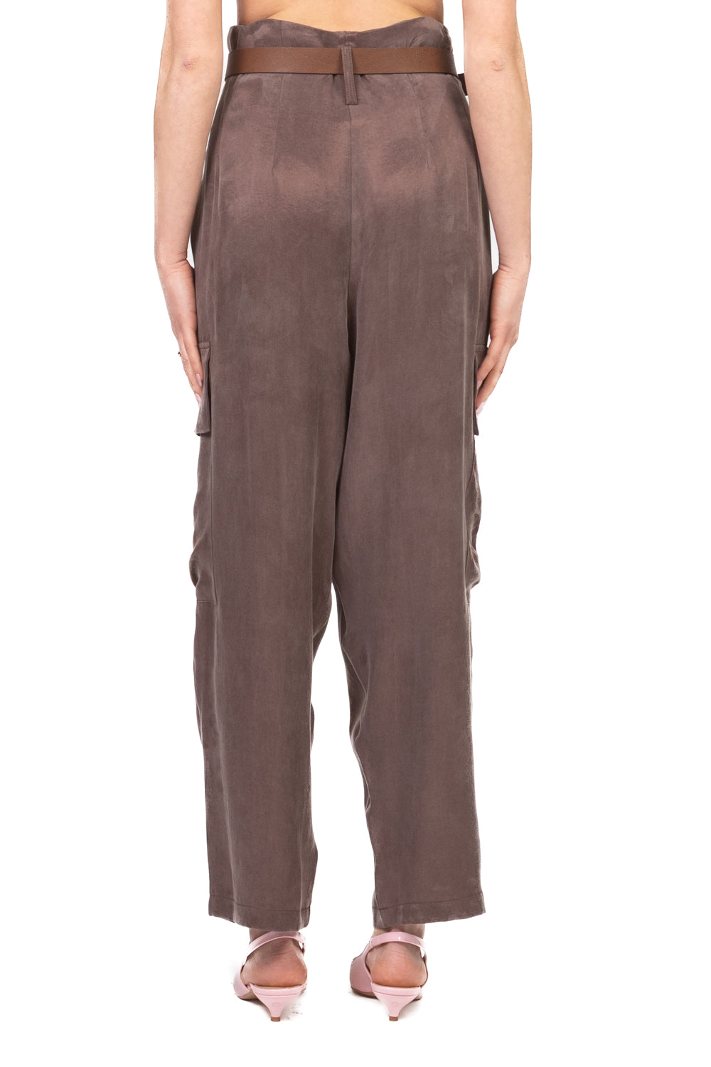 Tensione in - Pantalone cargo seta lavata Art. PE26-4211