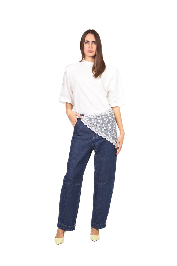 Tensione in - Jeans barrel con bandana Art. S26P407