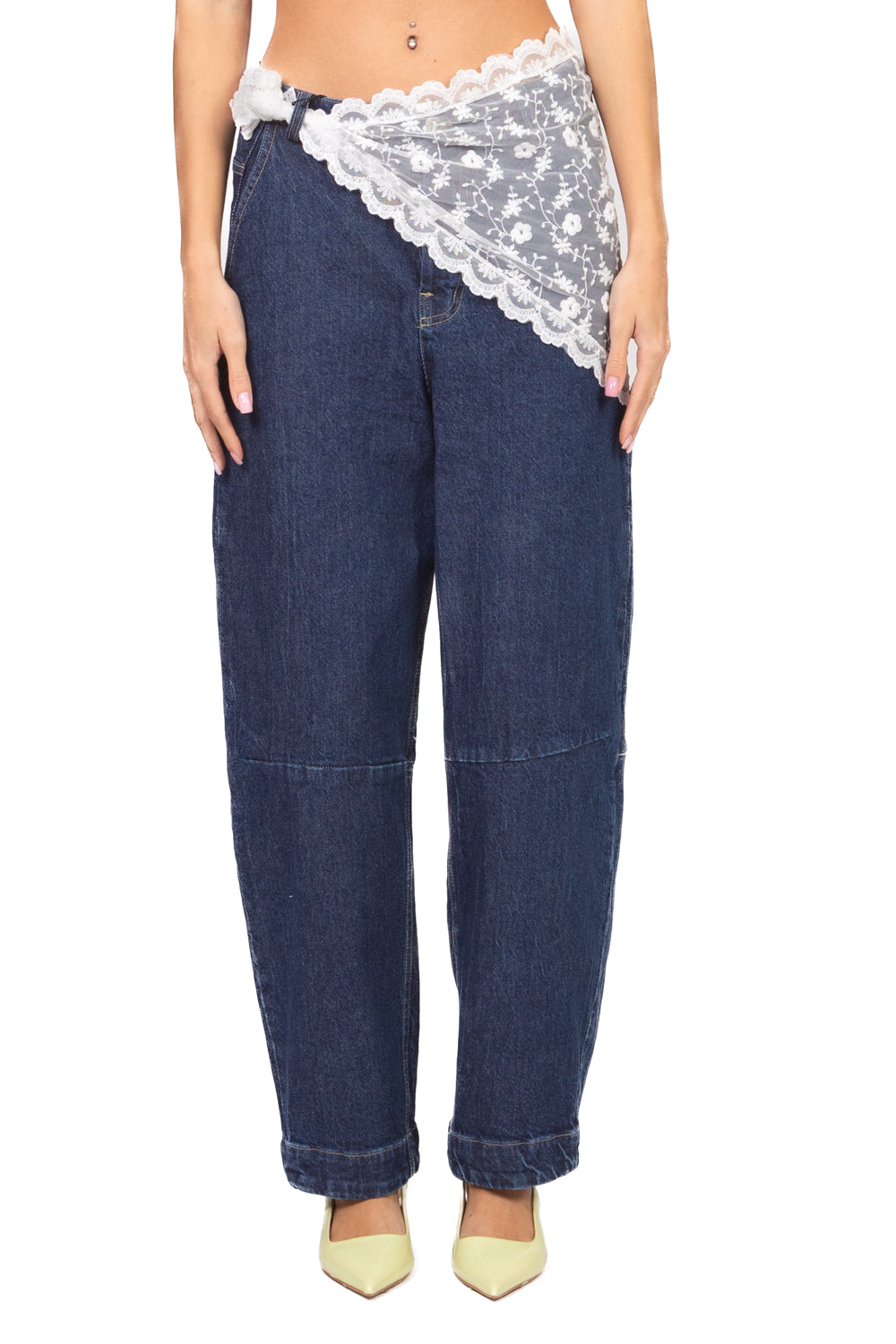 Tensione in - Jeans barrel con bandana Art. S26P407