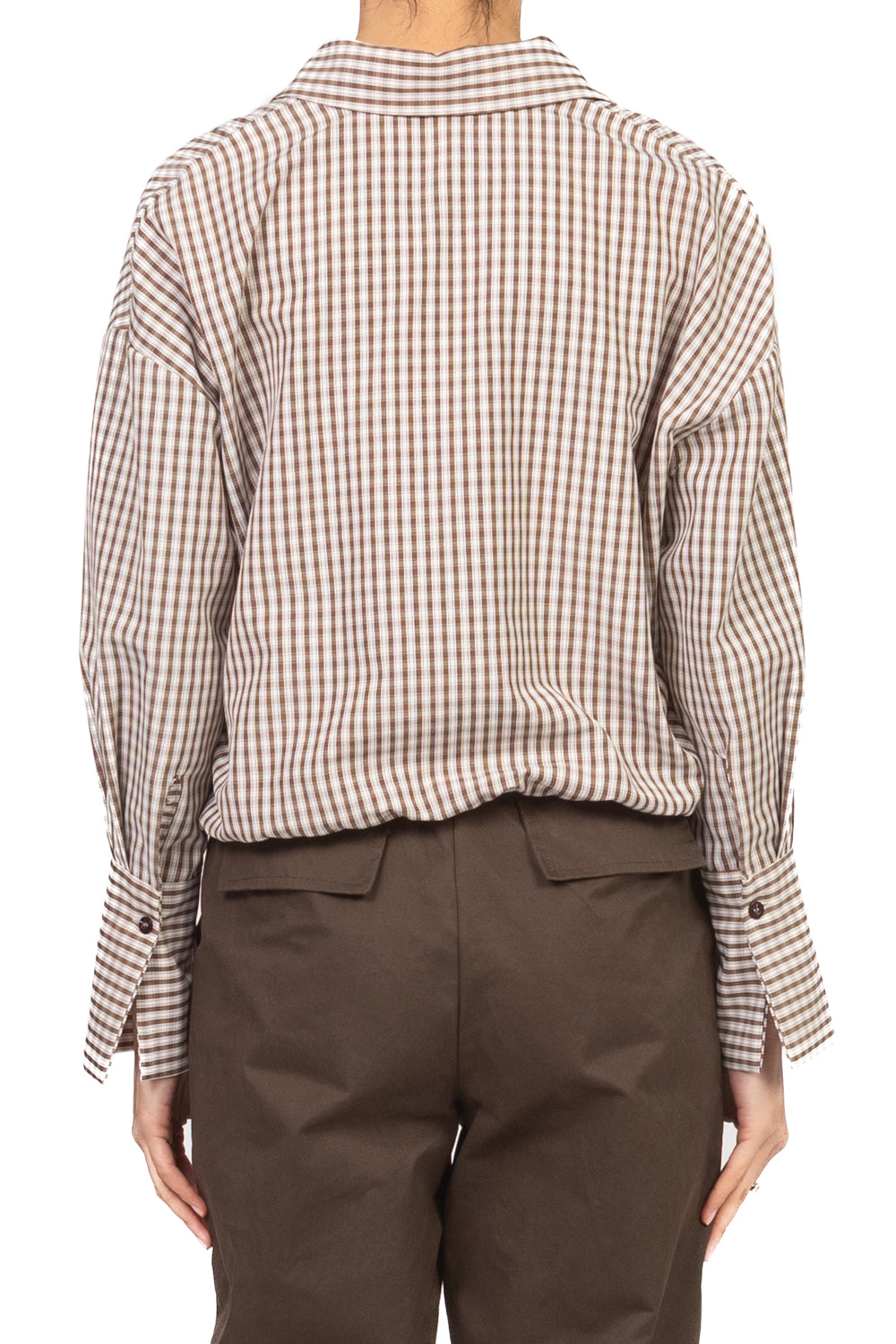 Tensione in - Camicia crop quadretti Art. PE260102