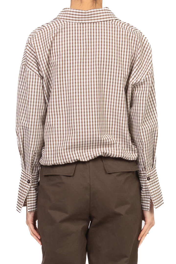 Tensione in - Camicia crop quadretti Art. PE260102