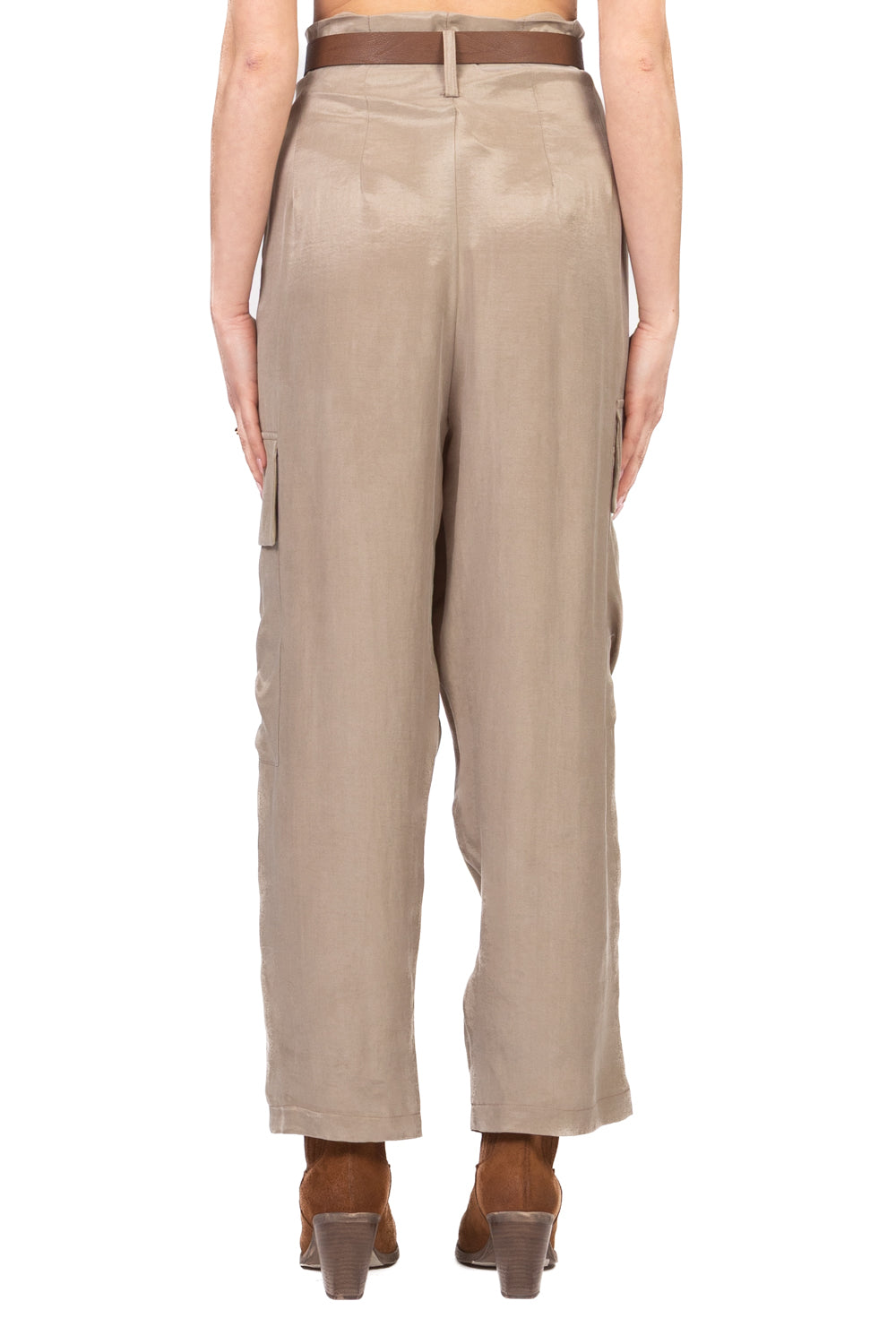 Tensione in - Pantalone cargo seta lavata Art. PE26-4211