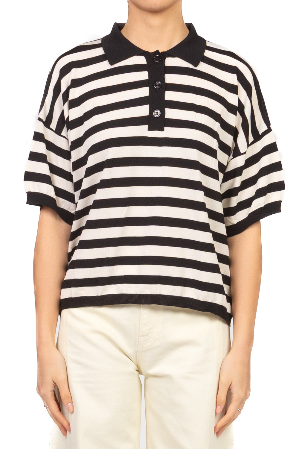Vicolo - Maglia polo rigata manica corta Art. 2AB2066