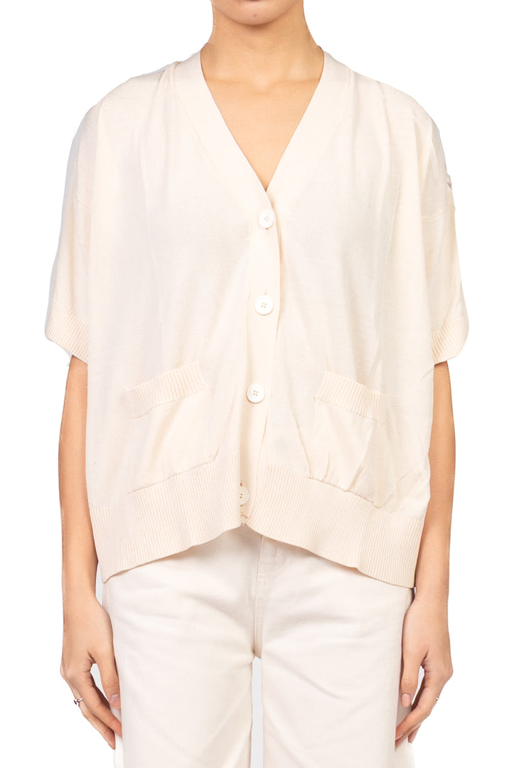 Vicolo - Cardigan mezza manica doppio tessuto Art. 2AB2113