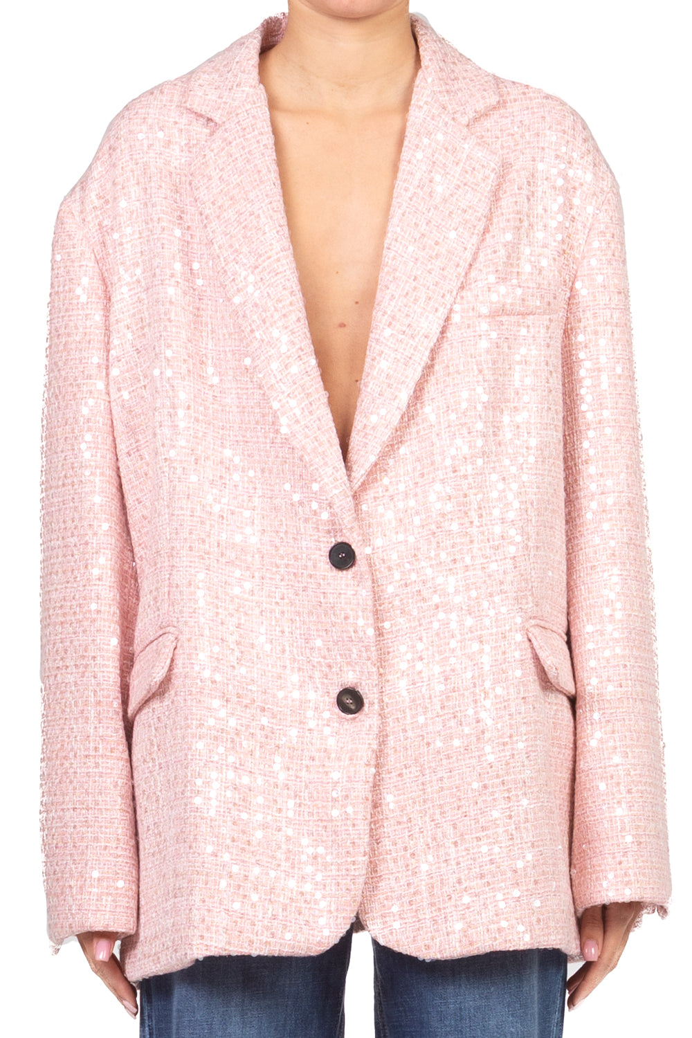Vicolo - Giacca over con paillettes Art. TAB0236