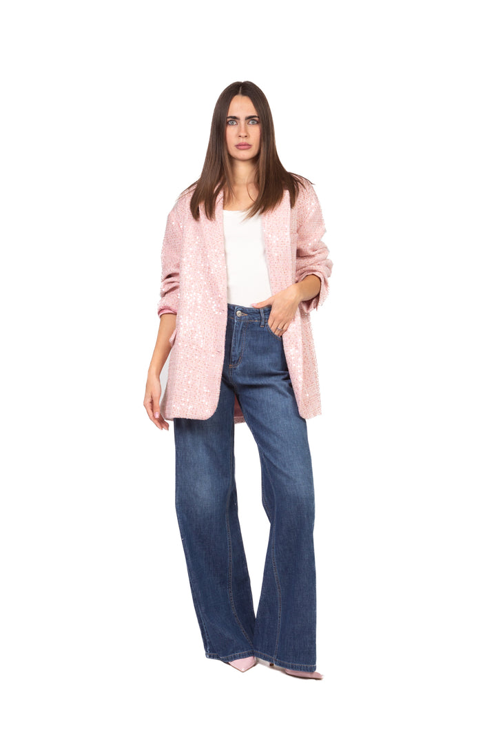 Vicolo - Giacca over con paillettes Art. TAB0236