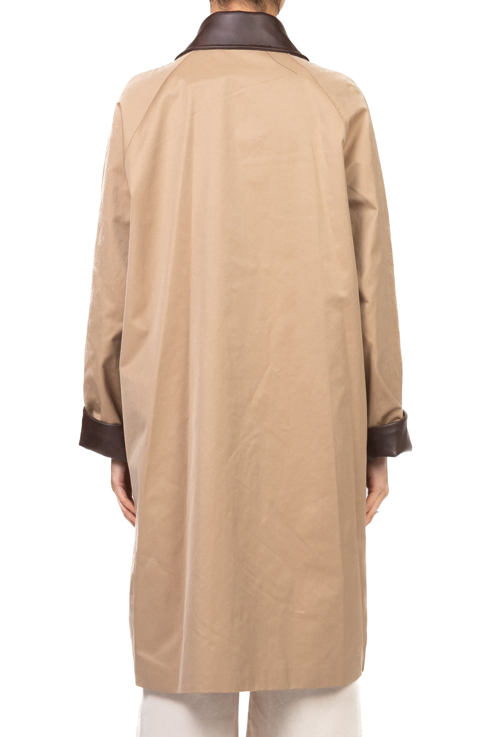 Vicolo - Trench lungo colletto ecopelle Art. TAB1163