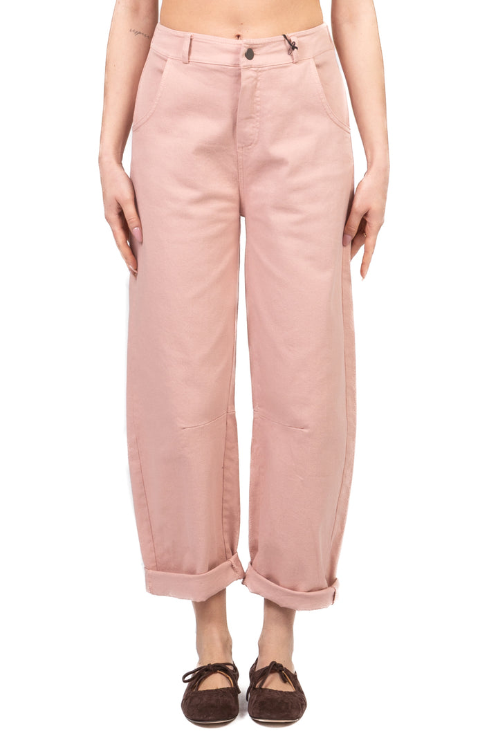 Tensione in - Pantalone barrel con elastico posteriore Art. PA5137-PE26