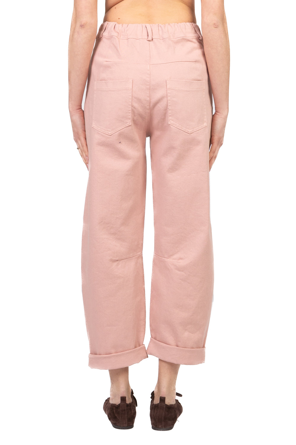 Tensione in - Pantalone barrel con elastico posteriore Art. PA5137-PE26