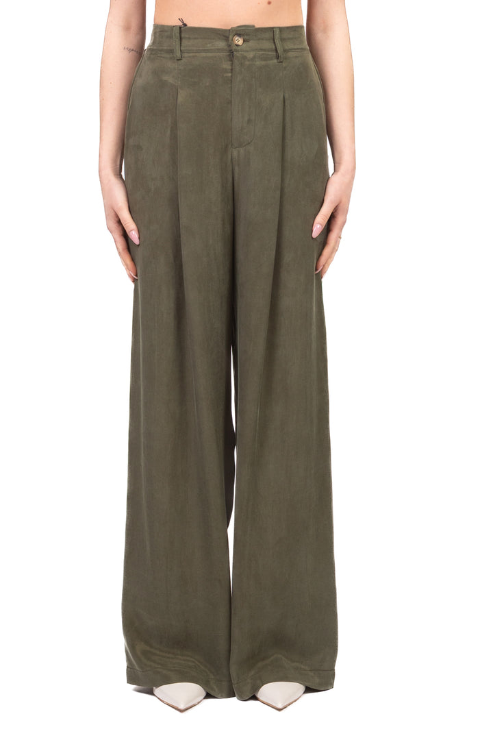 Tensione in - Pantalone palazzo seta lavata Art. PE26-4212