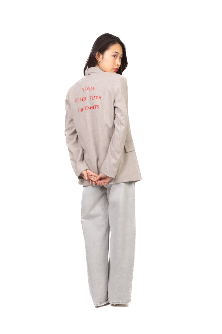 Dixie - Giacca due bottoni con scritta Art. J067A041