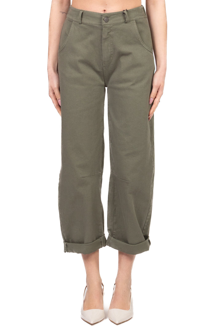 Tensione in - Pantalone barrel con elastico posteriore Art. PA5137-PE26