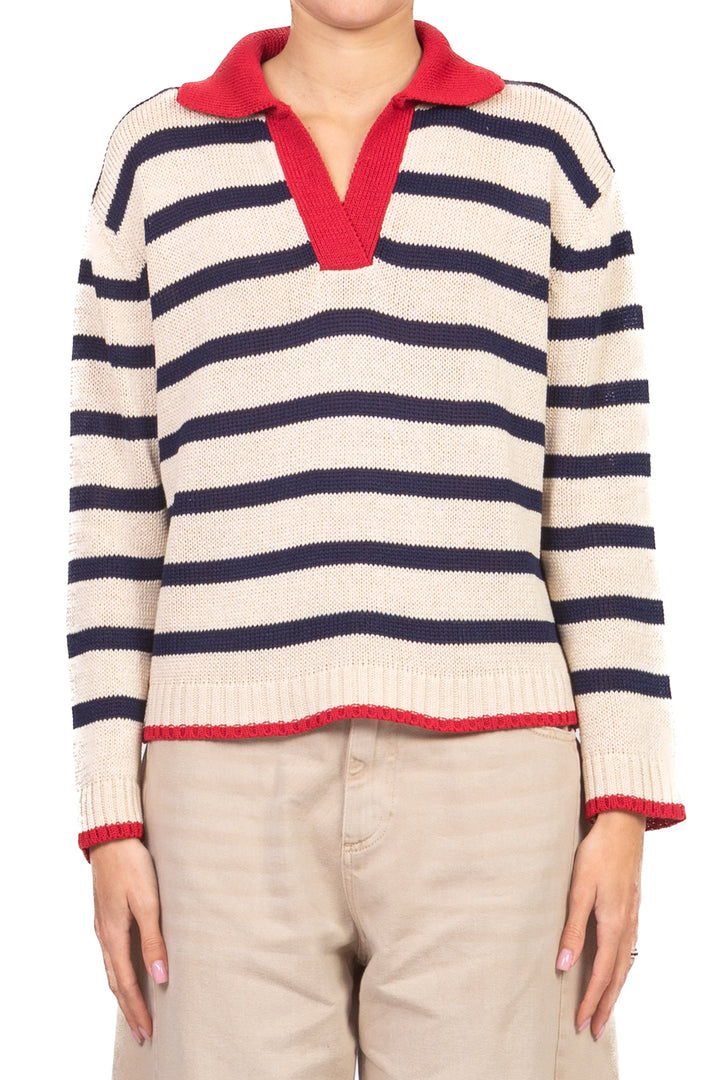 Tensione in - Maglia polo rigata Art. D90187