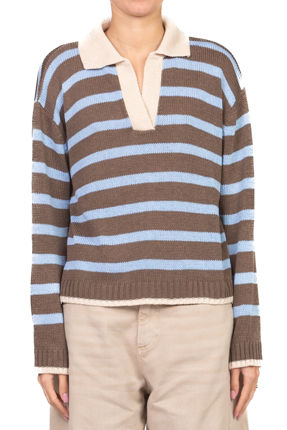 Tensione in - Maglia polo rigata Art. D90187