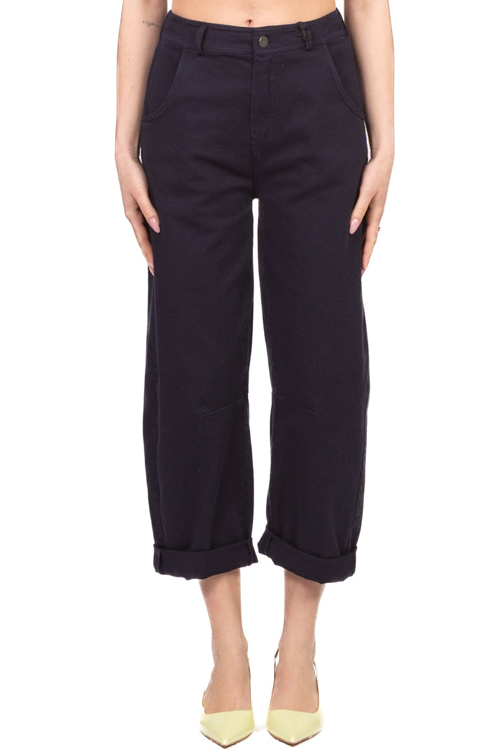 Tensione in - Pantalone barrel con elastico posteriore Art. PA5137-PE26