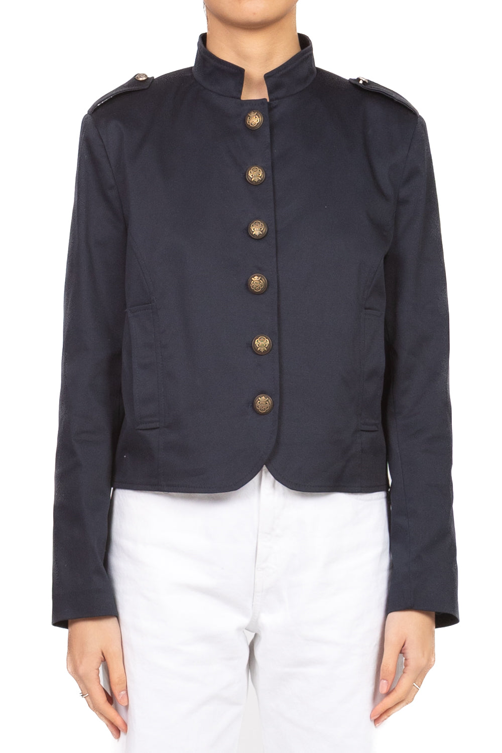 Tensione in - Giacca crop bottoni oro Art. 26B3797