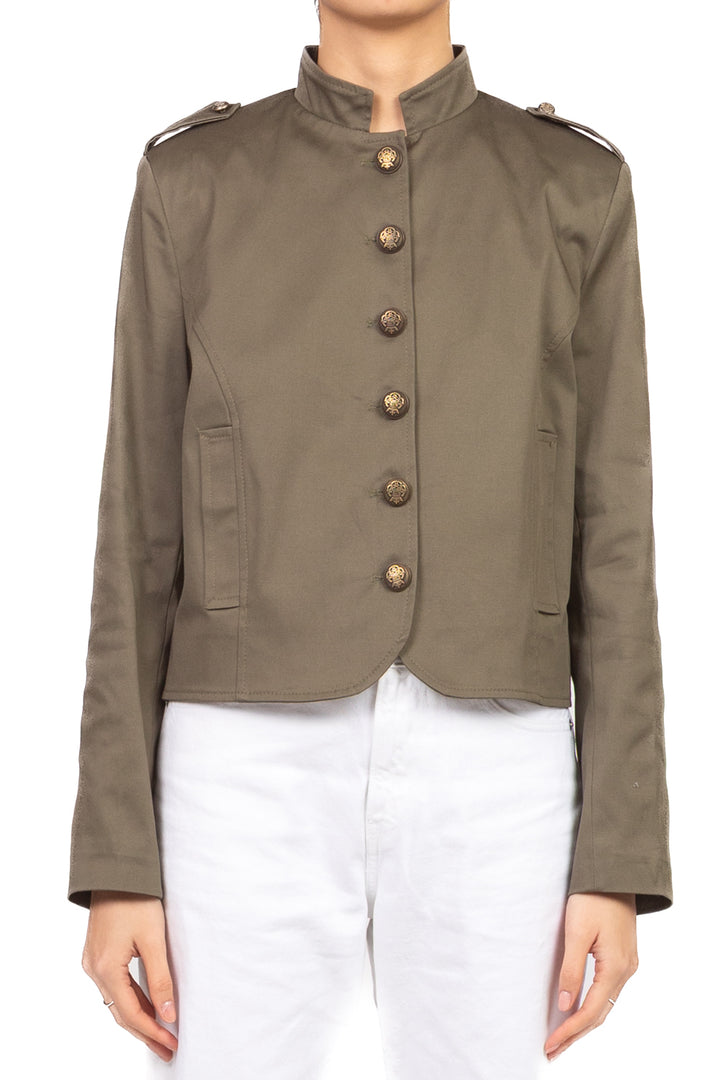 Tensione in - Giacca crop bottoni oro Art. 26B3797