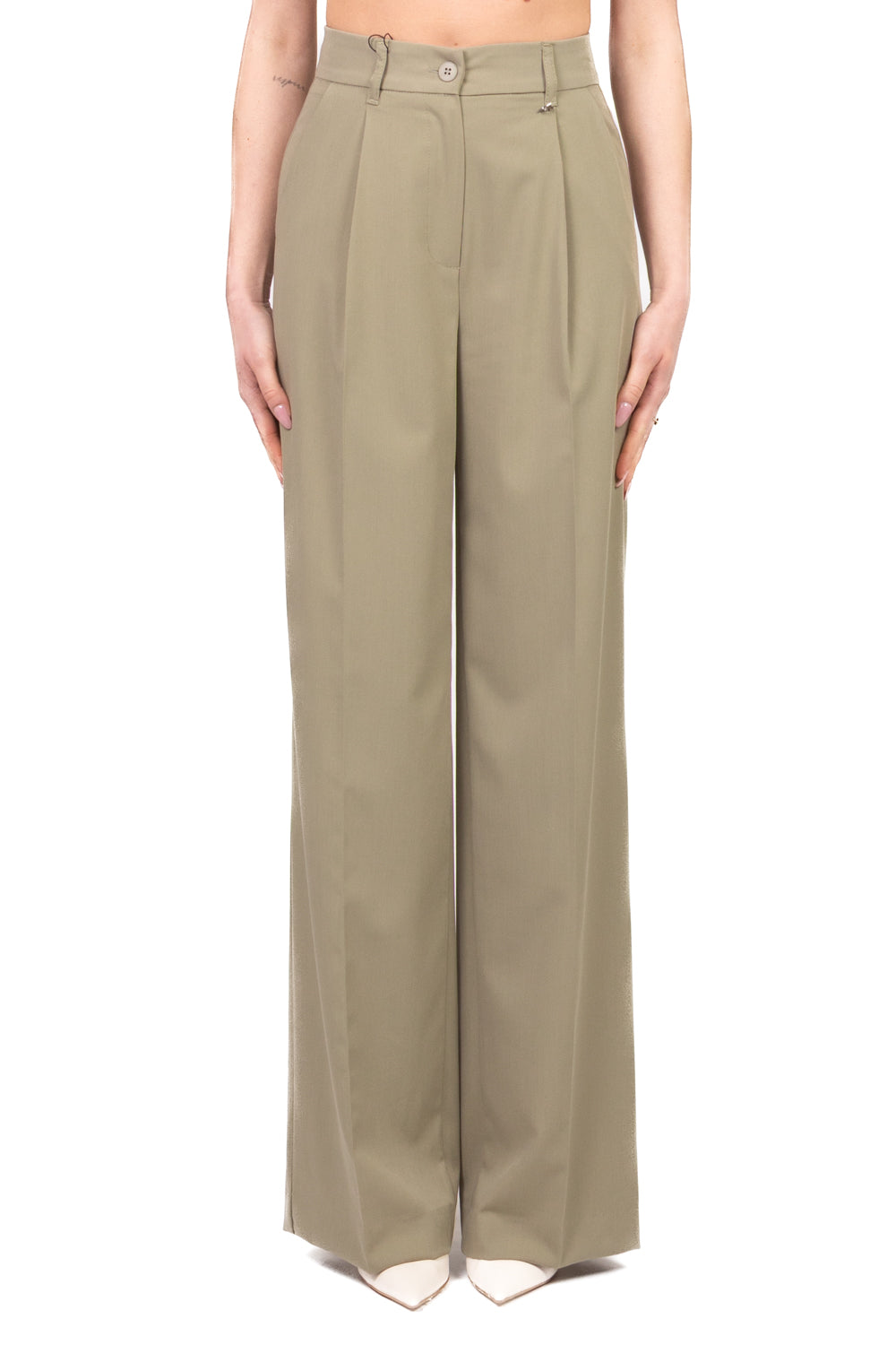 Dixie - Pantalone palazzo con pinces Art. P027A168