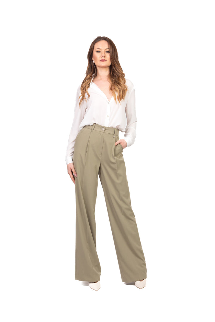 Dixie - Pantalone palazzo con pinces Art. P027A168