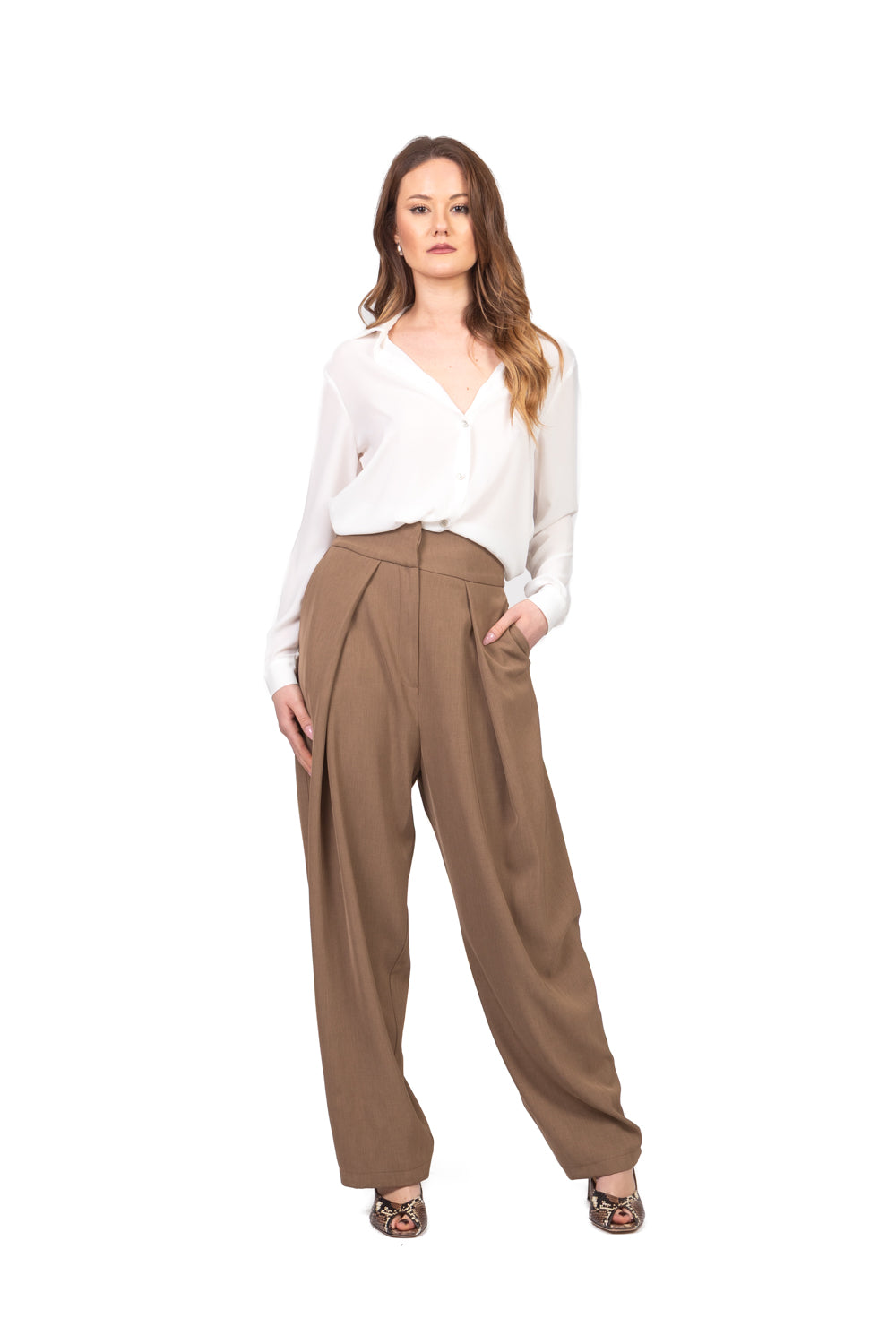 Tensione In - Pantalone balloon con pinces Art. 26P4046