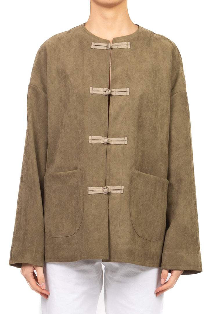 Dixie - Giacca in suede con alamari Art. VAIR1FL