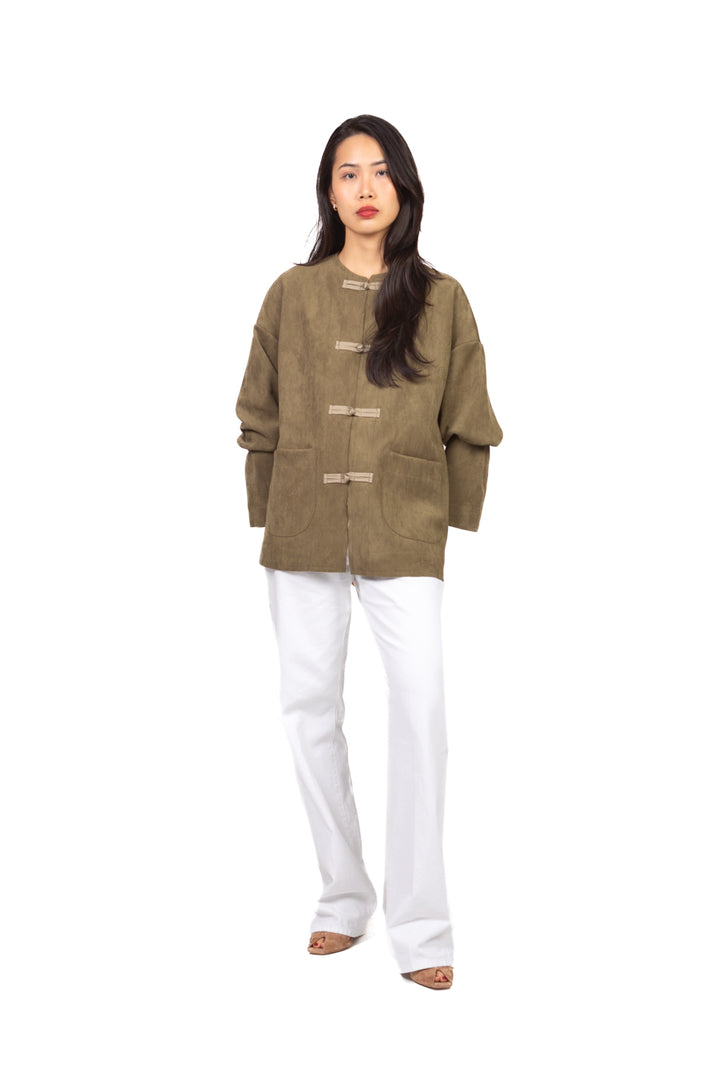 Dixie - Giacca in suede con alamari Art. VAIR1FL