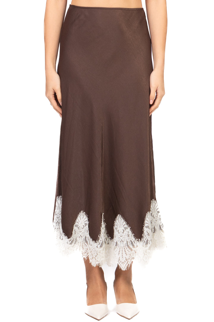 Vicolo - Gonna satin con pizzo Art. TAB1174