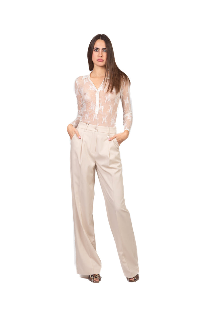 Dixie - Pantalone palazzo con pinces Art. P027A168