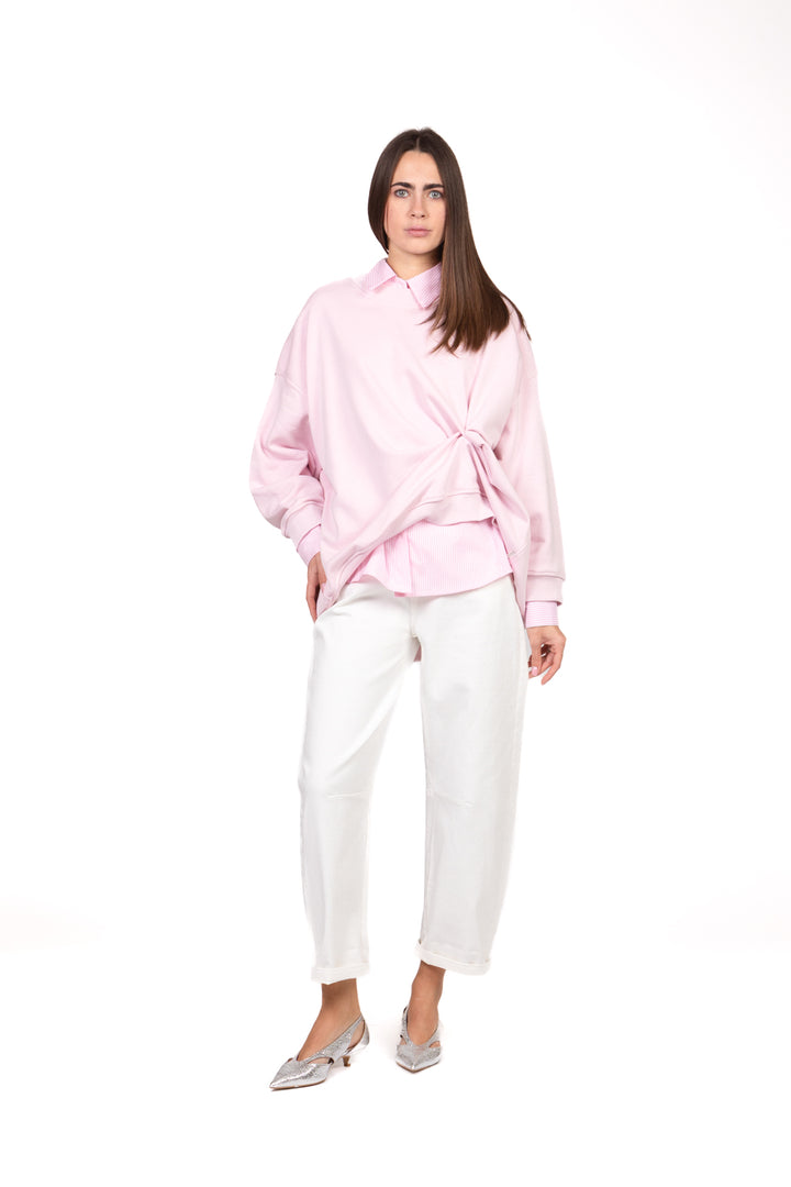 Tensione in - Pantalone barrel con elastico posteriore Art. PA5137-PE26