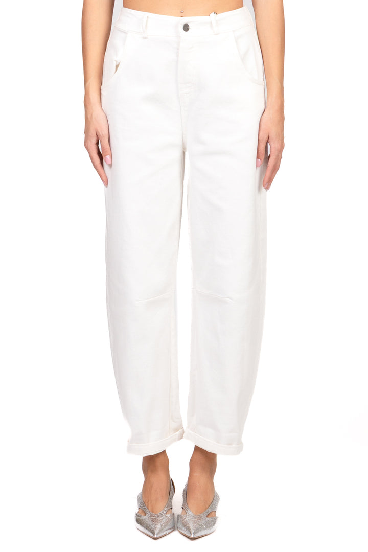 Tensione in - Pantalone barrel con elastico posteriore Art. PA5137-PE26