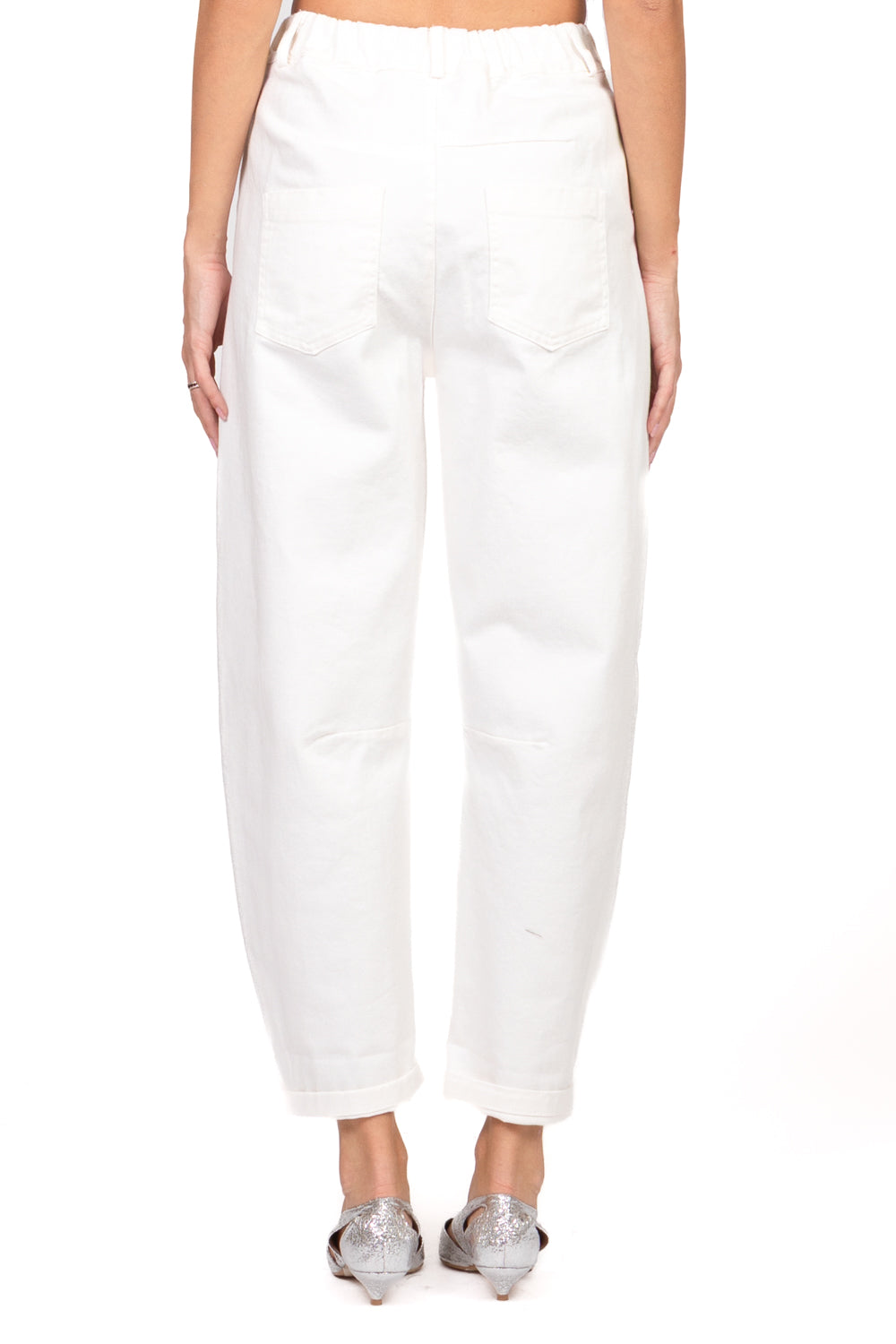Tensione in - Pantalone barrel con elastico posteriore Art. PA5137-PE26