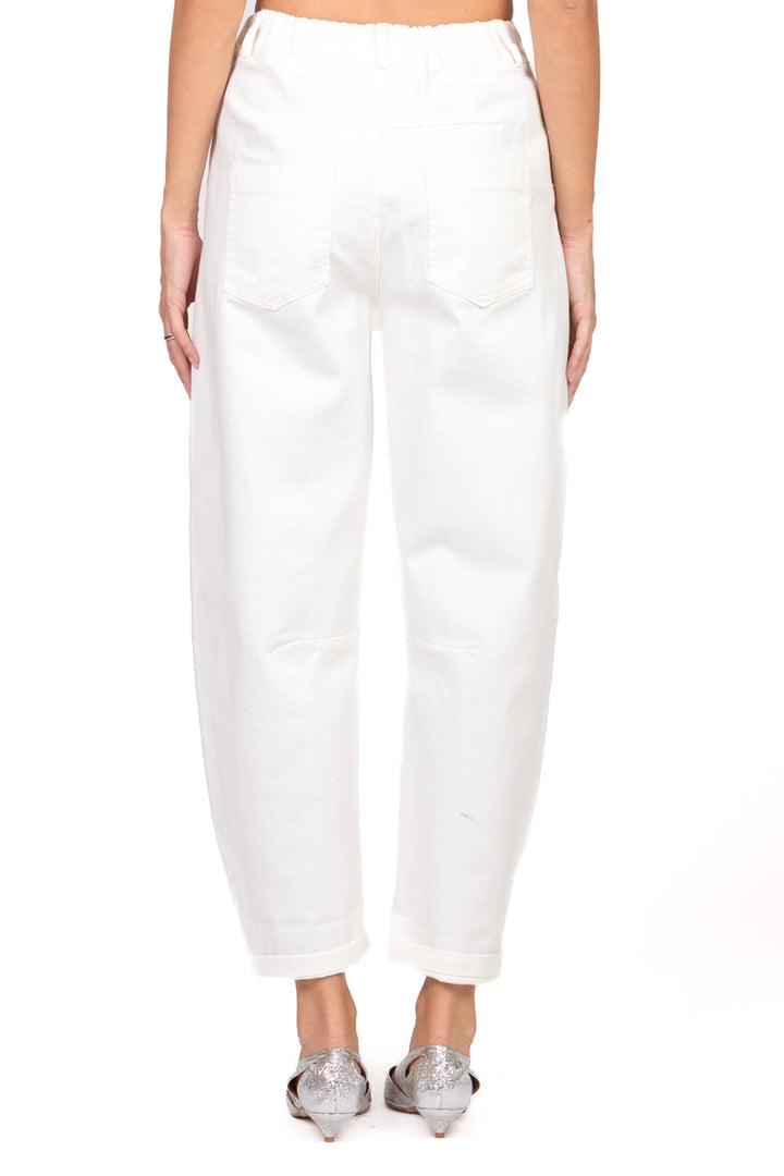 Tensione in - Pantalone barrel con elastico posteriore Art. PA5137-PE26