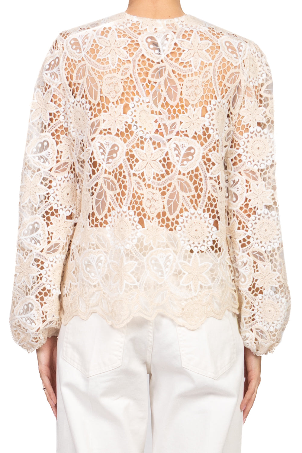 Tensione in - Camicia ricamata pizzo Art. 38764